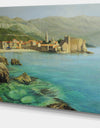 Bay Near Old Budva - Landscape Painting Canvas Print