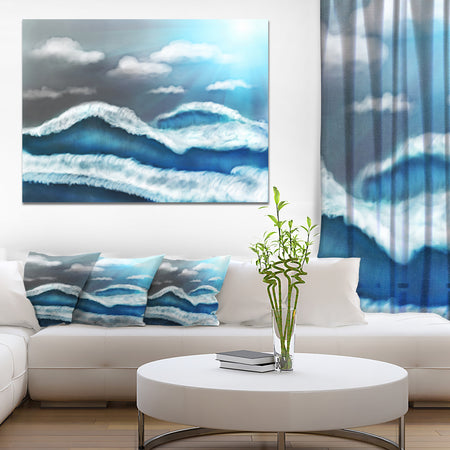 Blue Sky with Clouds'Landscape Canvas Art Print