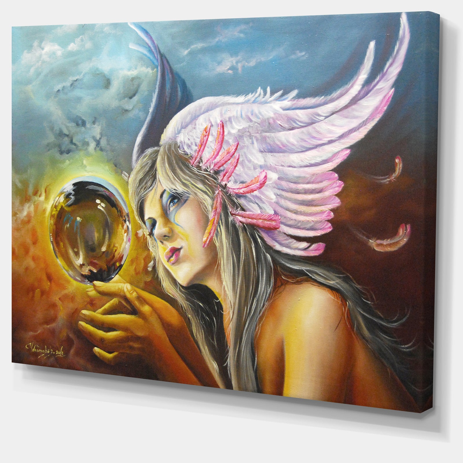 Birth of an Idea - Abstract Digital Art Canvas Print