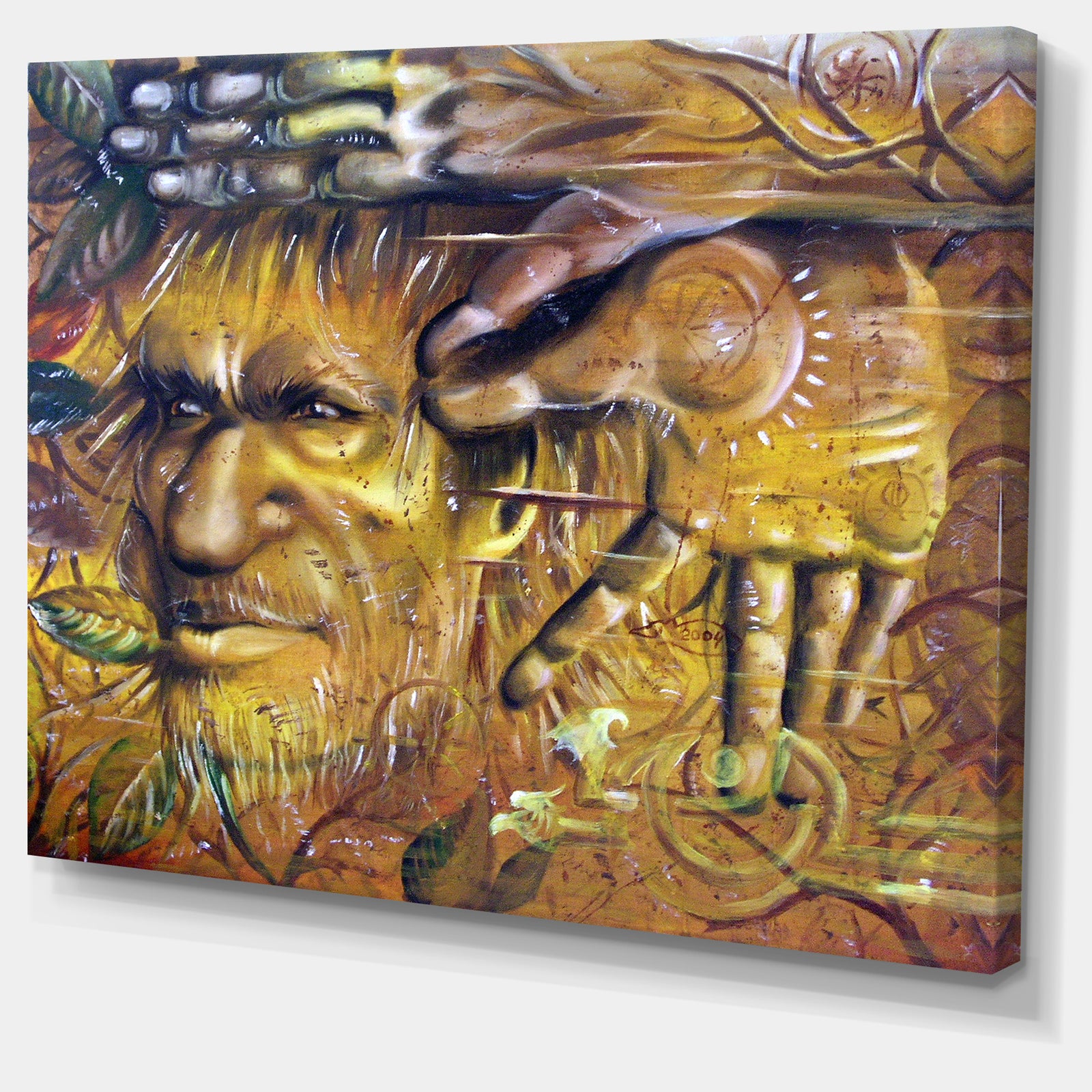 Sylvan - Portrait Digital Art Canvas Print