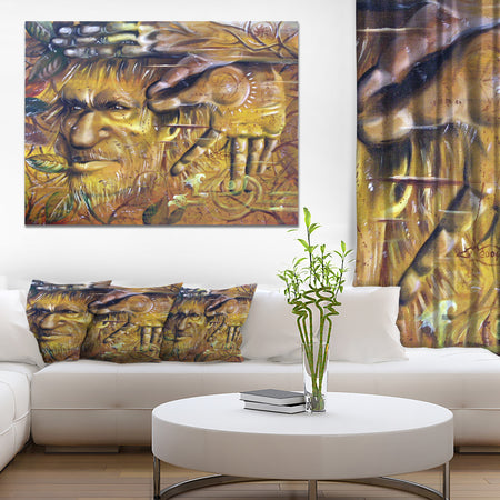 Sylvan - Portrait Digital Art Canvas Print