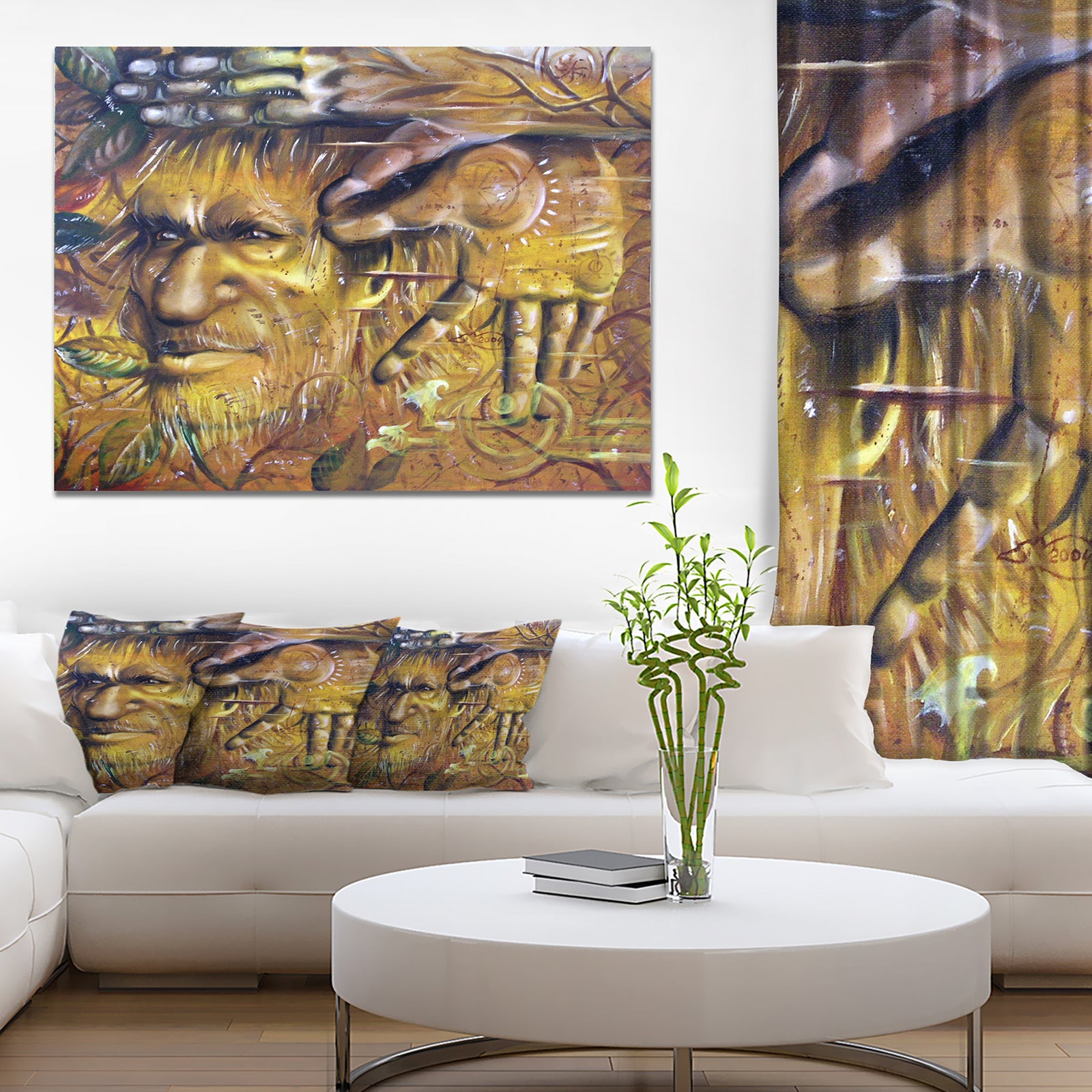 Sylvan - Portrait Digital Art Canvas Print