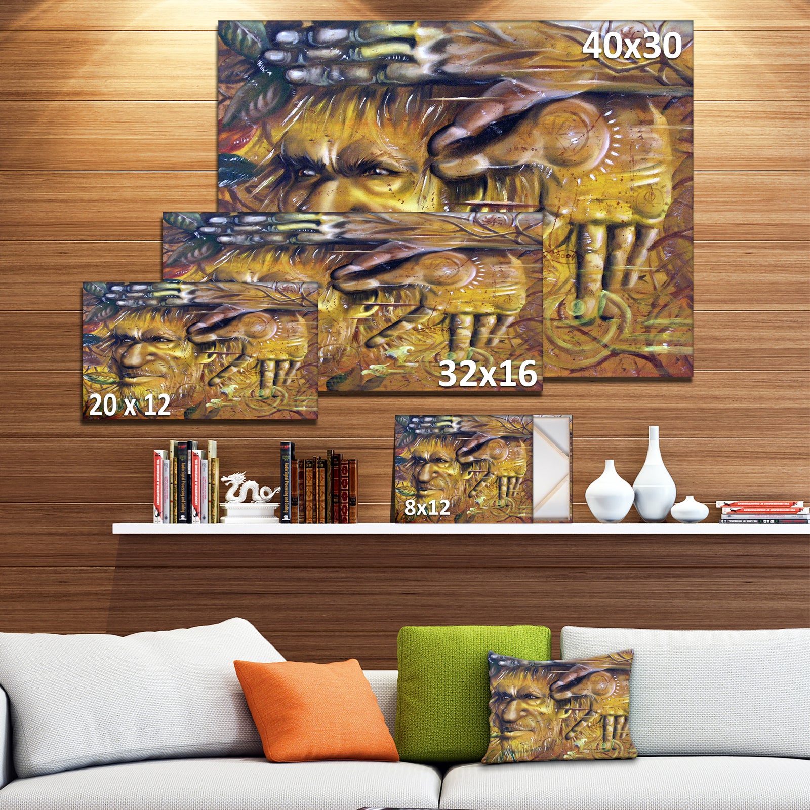 Sylvan - Portrait Digital Art Canvas Print