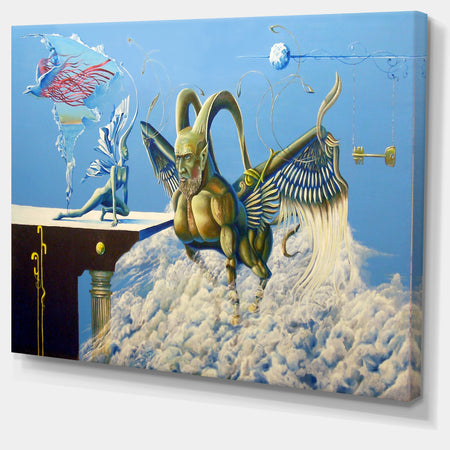 Cherubim - Portrait Digital Art Canvas Print