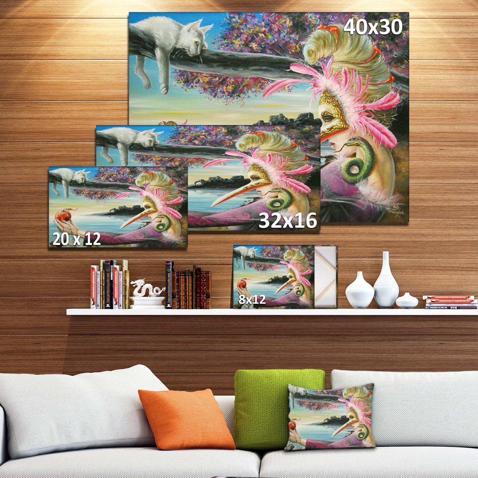 Secret of Temptation - Portrait Digital Art Canvas Print
