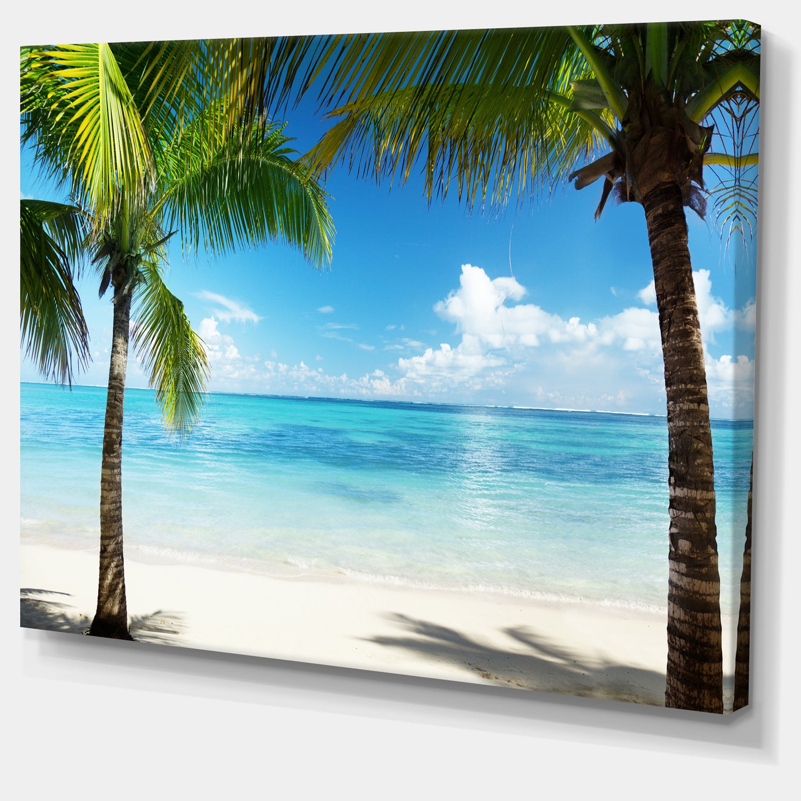 Palm Trees and Sea - Landscape Photography Canvas Print