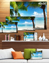 Palm Trees and Sea - Landscape Photography Canvas Print