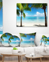 Palm Trees and Sea - Landscape Photography Canvas Print