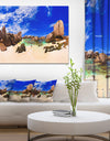 Tropical Beach at Seychelles - Landscape Photo Canvas Print