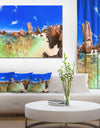 Bright Tropical Beach Panorama - Landscape Photo Canvas Print