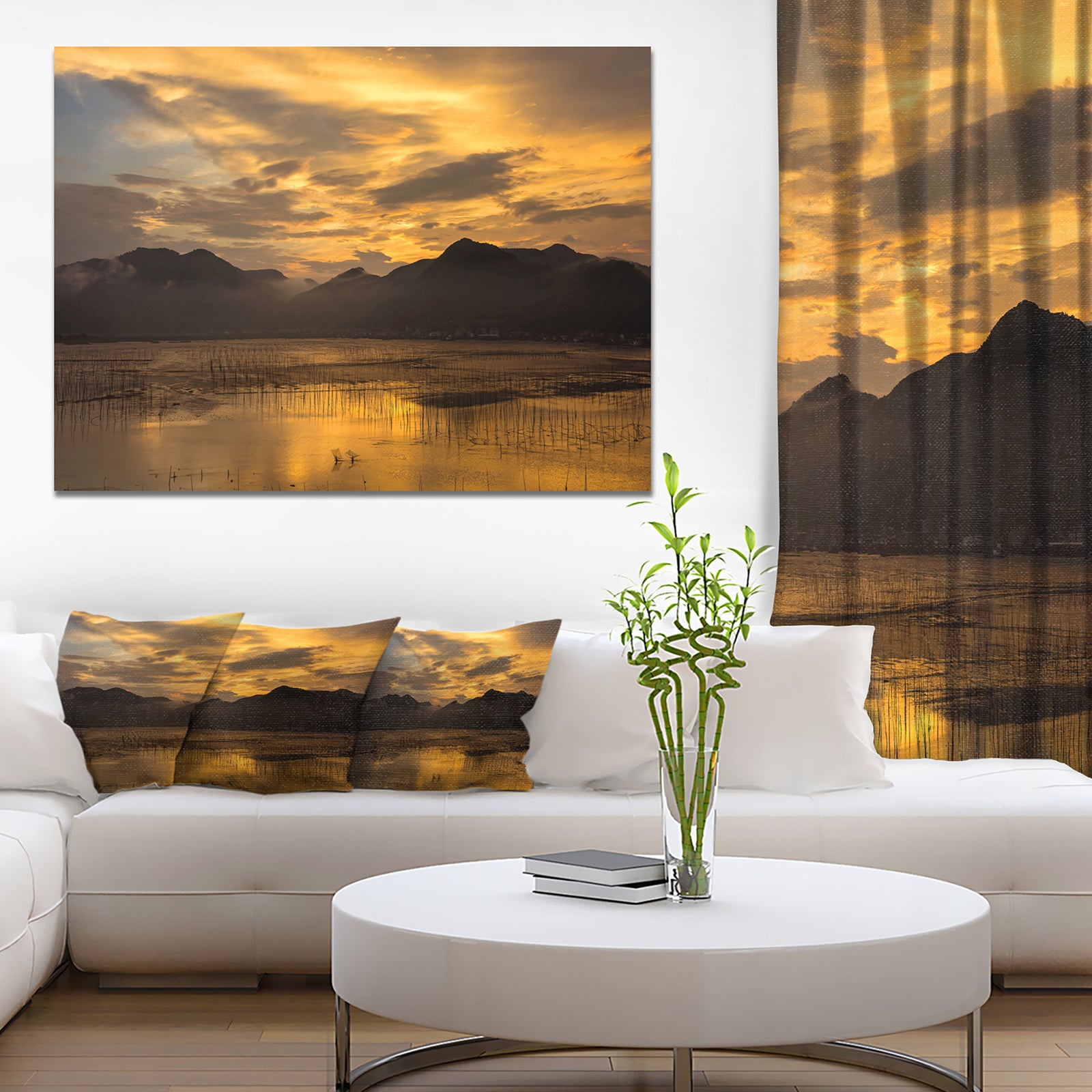 Sunrise in Xiapu County - Landscape Photo Canvas Print