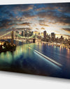 New York Under Cloudy Skies - Cityscape Photo Canvas Print