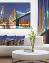 Manhattan Skyline Panorama - Cityscape Photo Canvas Print