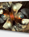 Brown Fractal Artwork - Abstract Digital Art Canvas Print