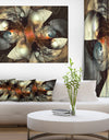 Brown Fractal Artwork - Abstract Digital Art Canvas Print
