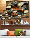 Brown Fractal Artwork - Abstract Digital Art Canvas Print