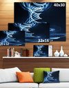 3D Illuminated Helix Shapes - Abstract Digital Art Canvas Print