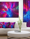 Christmas Fireworks Red - Digital Art Canvas Print