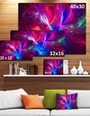 Christmas Fireworks Red - Digital Art Canvas Print