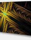 Intricate Multi-colored Cross - Digital Art Canvas Print