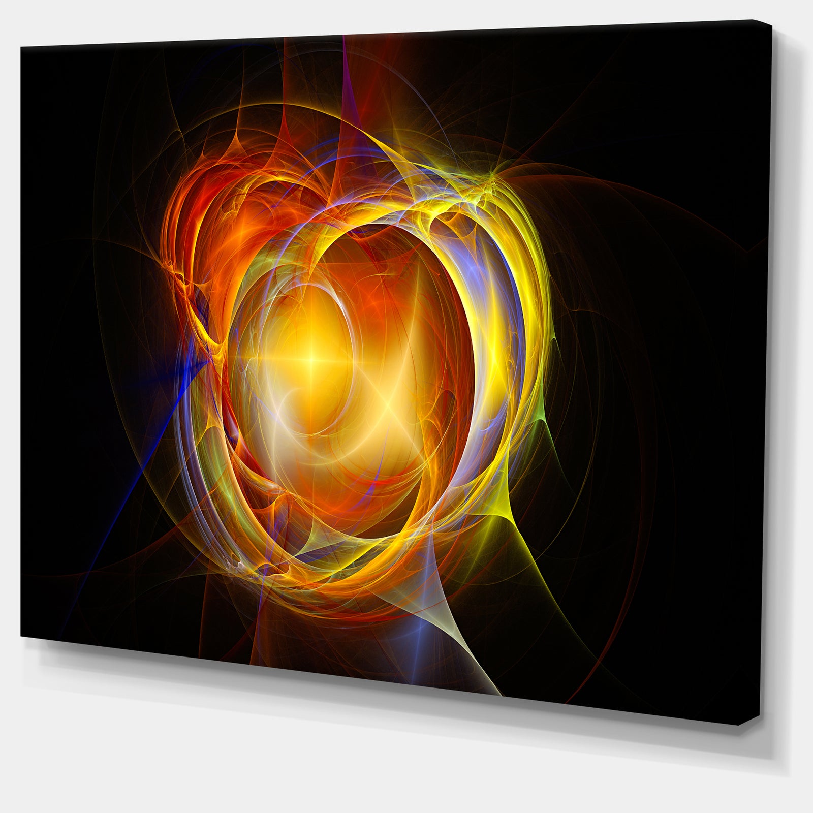 Supernova Explosion in Black - Digital Art Canvas Print