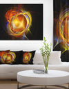 Supernova Explosion in Black - Digital Art Canvas Print