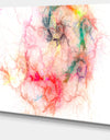 Sparkling Red Stormy Sky - Abstract Digital Art Canvas Print