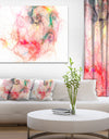 Sparkling Red Stormy Sky - Abstract Digital Art Canvas Print
