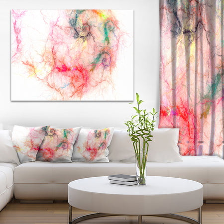 Sparkling Red Stormy Sky - Abstract Digital Art Canvas Print