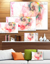 Sparkling Red Stormy Sky - Abstract Digital Art Canvas Print