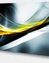 Glittering Yellow Pattern - Abstract Digital Art Canvas Print