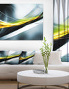 Glittering Yellow Pattern - Abstract Digital Art Canvas Print