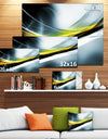 Glittering Yellow Pattern - Abstract Digital Art Canvas Print