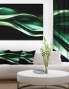 Glittering Green Pattern - Abstract Digital Art Canvas Print