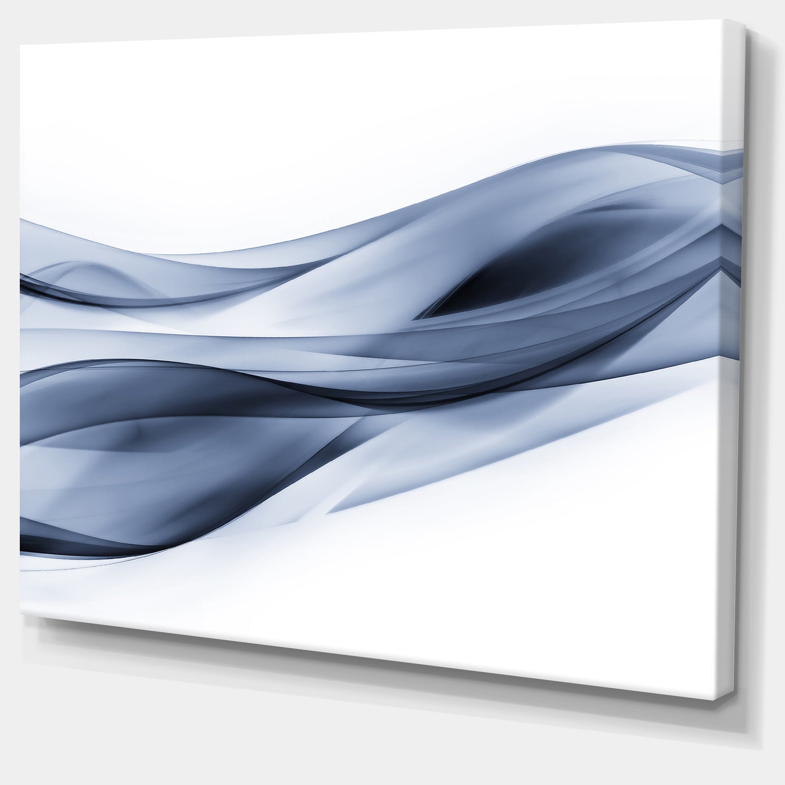 Glittering Light Blue Pattern - Abstract Digital Art Canvas Print