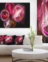 Red Fractal Desktop Wallpaper - Abstract Digital Art Canvas Print