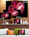 Red Fractal Desktop Wallpaper - Abstract Digital Art Canvas Print
