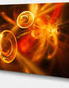 Yellow Fractal Desktop Wallpaper - Abstract Digital Art Canvas Print