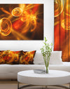 Yellow Fractal Desktop Wallpaper - Abstract Digital Art Canvas Print