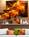 Yellow Fractal Desktop Wallpaper - Abstract Digital Art Canvas Print