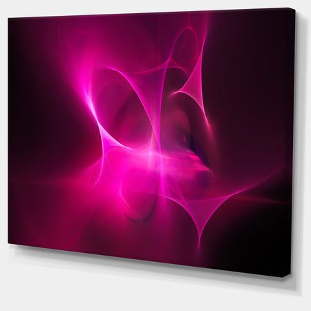 Magenta Fractal Desktop Wallpaper - Abstract Digital Art Canvas Print