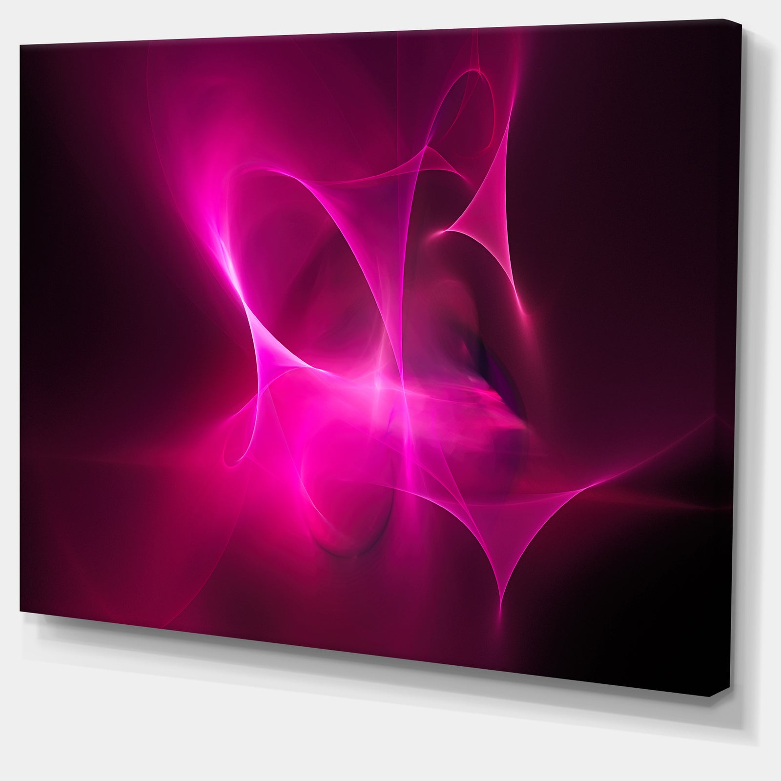 Magenta Fractal Desktop Wallpaper - Abstract Digital Art Canvas Print