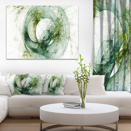 Far Spherical Galaxy Brown - Abstract Digital Art Canvas Print
