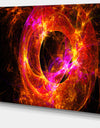 Far Spherical Galaxy Red - Abstract Digital Art Canvas Print