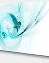 Colored Smoke Light Blue - Abstract Digital Art Canvas Print