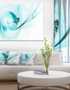 Colored Smoke Light Blue - Abstract Digital Art Canvas Print