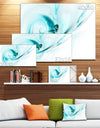 Colored Smoke Light Blue - Abstract Digital Art Canvas Print