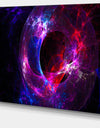 Far Spherical Galaxy Purple - Abstract Digital Art Canvas Print