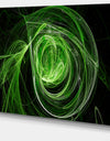 Green Ball of Yarn - Abstract Digital Art Canvas Print