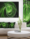 Green Ball of Yarn - Abstract Digital Art Canvas Print